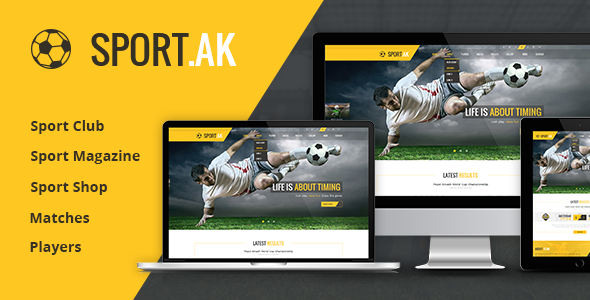 Soccer Club and Sport Joomla Template