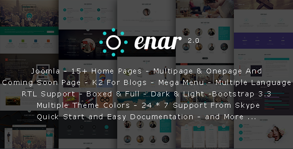 Enar - Responsive Multi-Purpose Joomla Template