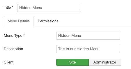 Hide home link Joomla step 3