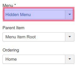 Hide home link Joomla step 4