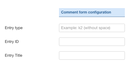 Integrate JLex Comment through module