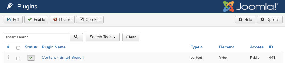 Enable smart search module