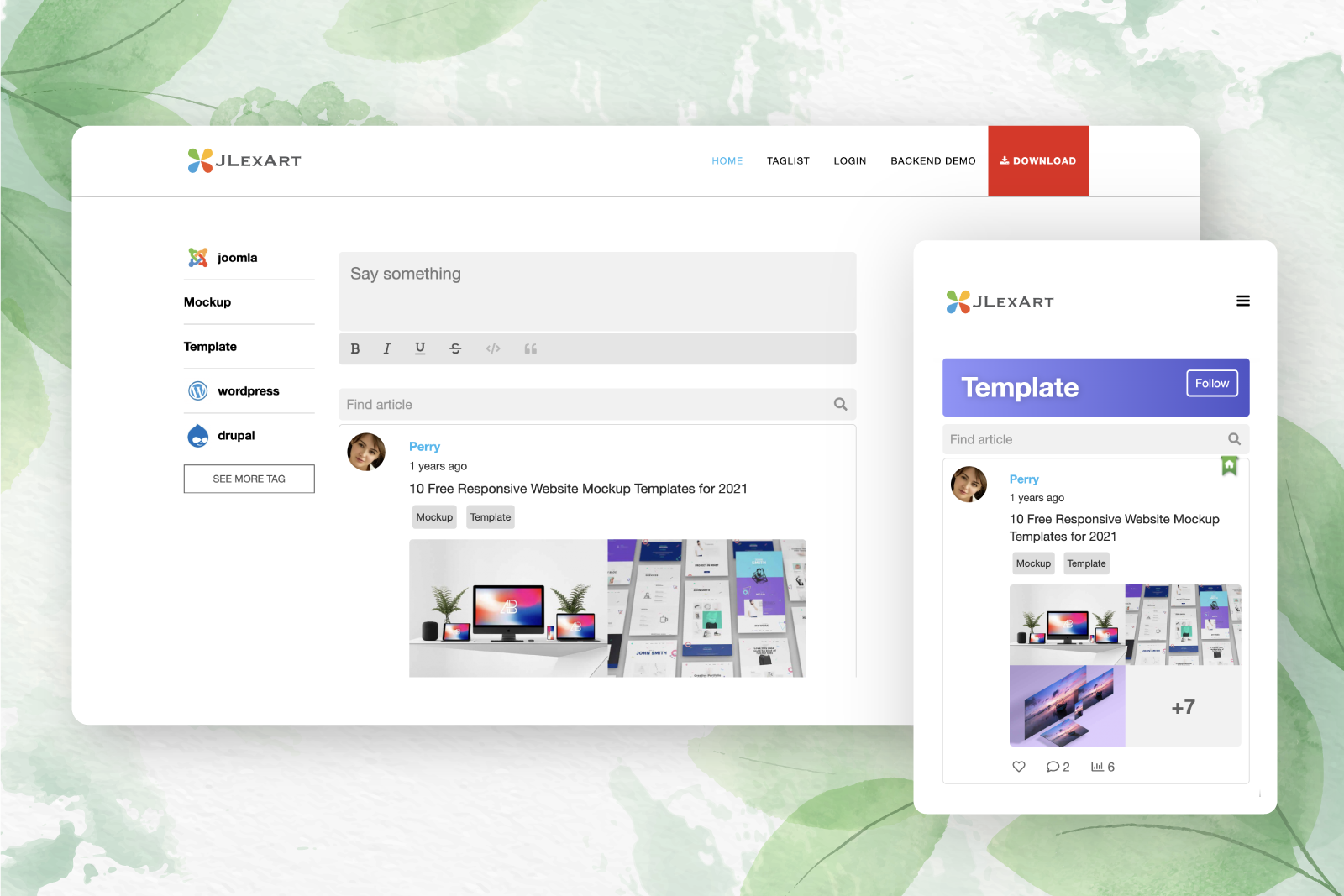 JLex GuestBook - The Social Network and GuestBook Extension for Joomla!