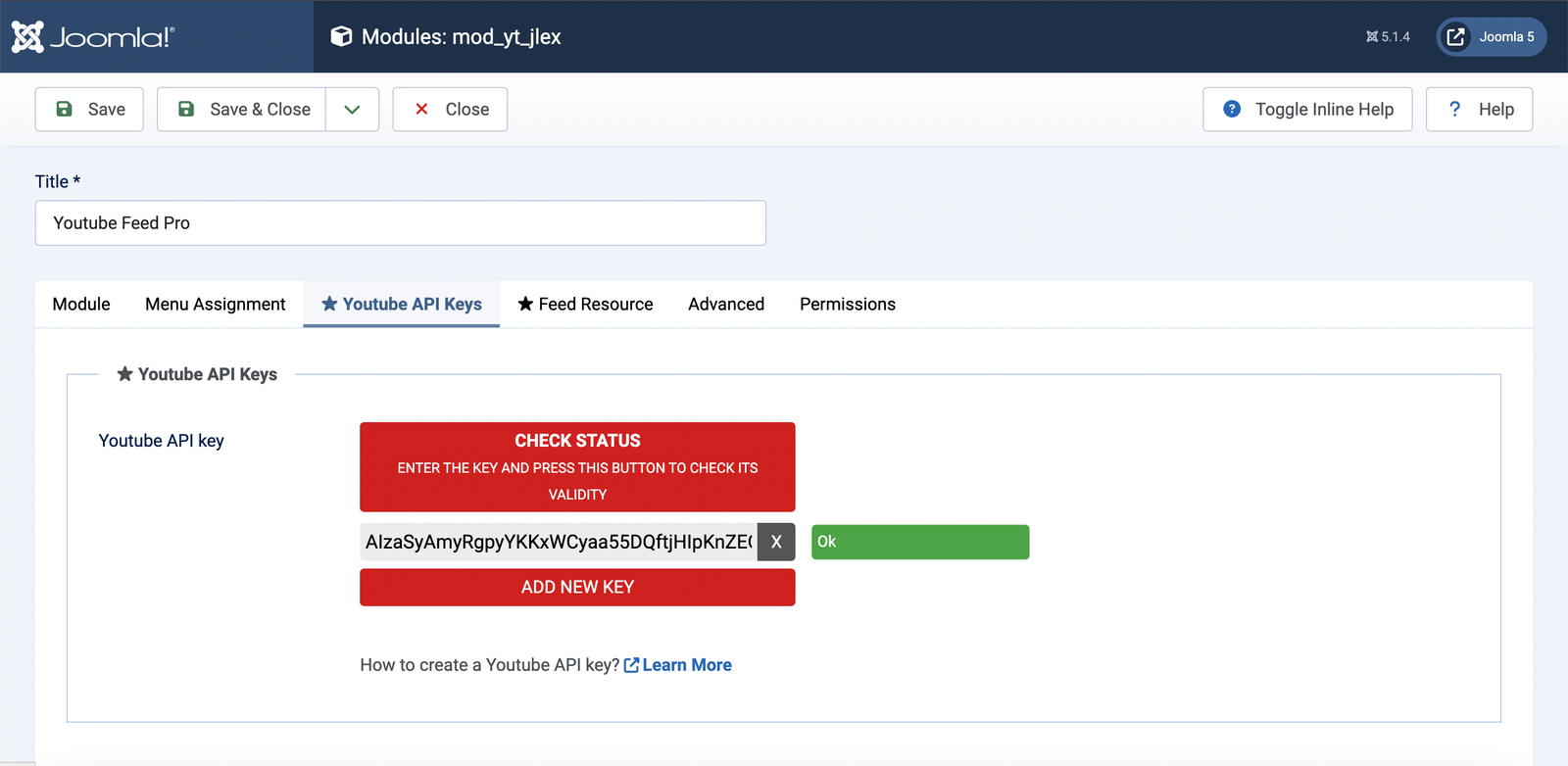 Youtube Module Documentation - JLexArt